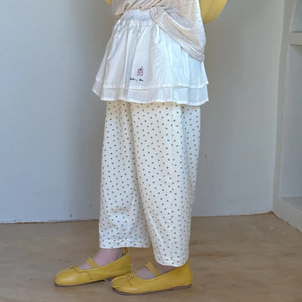 キッズパンツ エプロンフリルドッキングルーズロングパンツ - mamahalo shop - ロングパンツ・スウェットパンツ -  べビー服 - 子供服 - 男の子 - 女の子