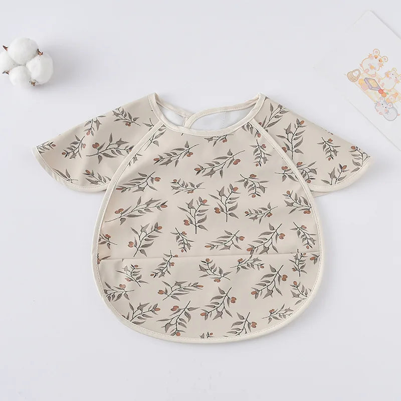 -お食事エプロン ポケットスタイ 離乳食 半袖ビブ 防水エプロン - mamahalo shop - お食事エプロン -  べビー服 - 子供服 - 男の子 - 女の子