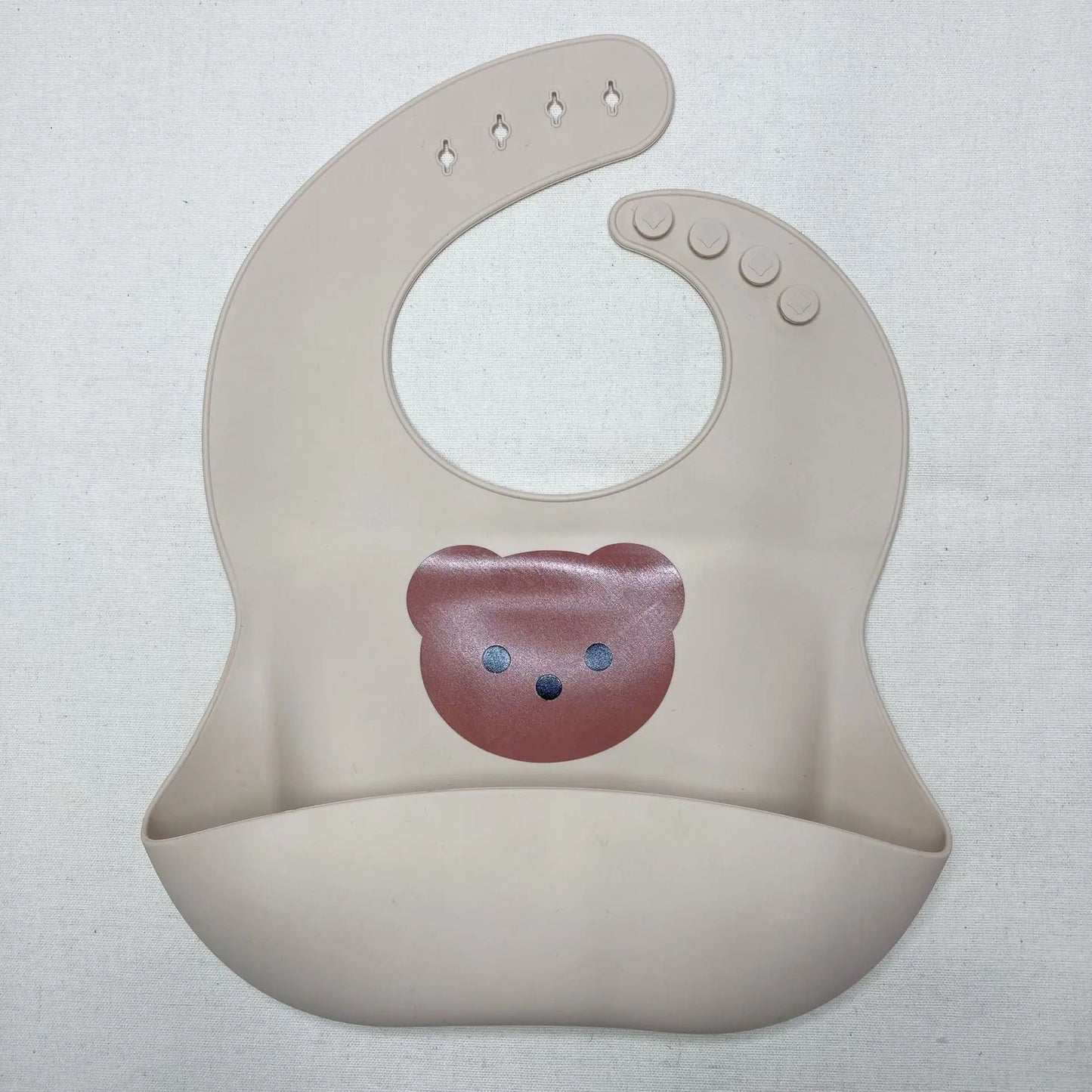 -ベビー ビブ 防水  クマ シリコン エプロン スタイ お食事エプロン ポケットエプロン【mh0001778】 - mamahalo shop - お食事エプロン -  べビー服 - 子供服 - 男の子 - 女の子