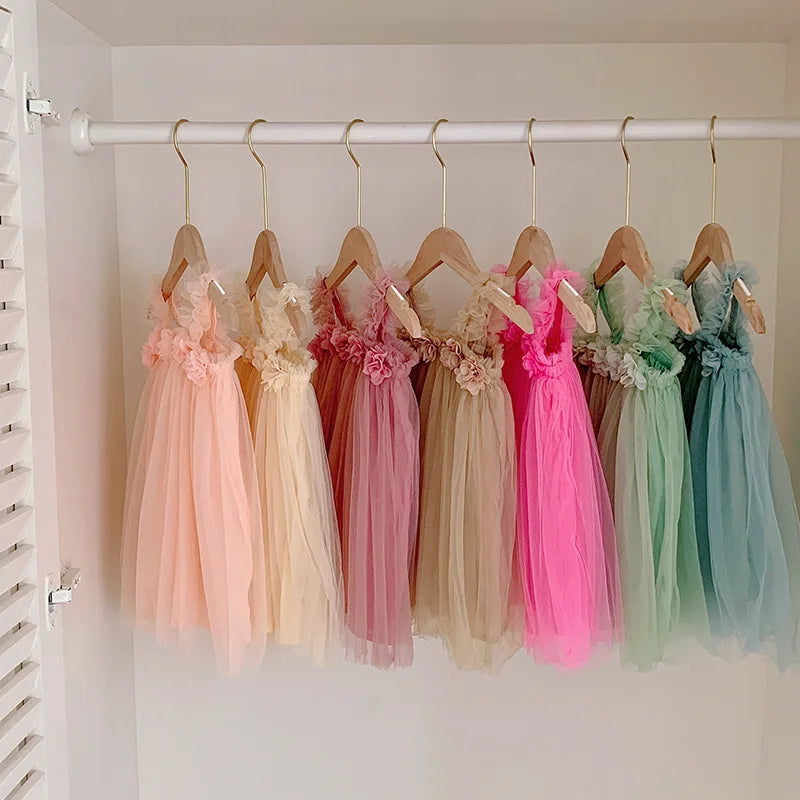 -キッズワンピース チュチュ チュール キャミソールサマードレス 6カラー【mh0005774】 - mamahalo shop - ノースリーブワンピース -  べビー服 - 子供服 - 男の子 - 女の子