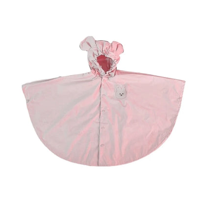 -キッズレインコート 雨具 耳付きフーディアニマルワンポイントレインポンチョ 防水コート 3カラー【mh0007077】 - mamahalo shop - レインコート -  べビー服 - 子供服 - 男の子 - 女の子