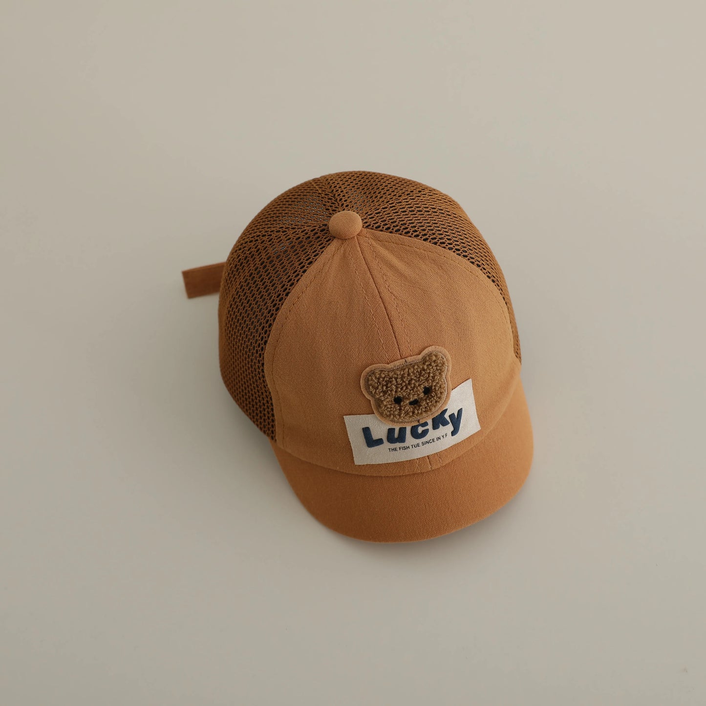 -ベビー帽子 メッシュキャップ 野球帽 ベアくまワッペン サマーハット【mh0005596】 - mamahalo shop - ベビー用帽子 -  べビー服 - 子供服 - 男の子 - 女の子