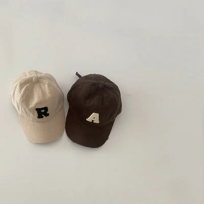 -キッズ帽子 PARISレターロゴワッペン野球帽キャップ【mh0006828】 - mamahalo shop - ベビー用帽子 -  べビー服 - 子供服 - 男の子 - 女の子