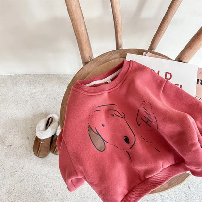 -キッズ いぬ 犬 DOG スウェット 裏起毛 トレーナー - mamahalo shop - トレーナー・フーディ -  べビー服 - 子供服 - 男の子 - 女の子