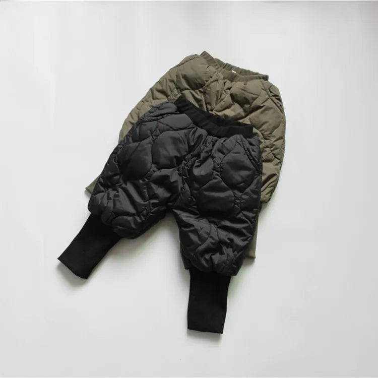 -キッズセットアップ 2点セット キルティングハイネックトレーナー ロングパンツ 防寒セット 3カラー - mamahalo shop - 長袖セットアップ -  べビー服 - 子供服 - 男の子 - 女の子