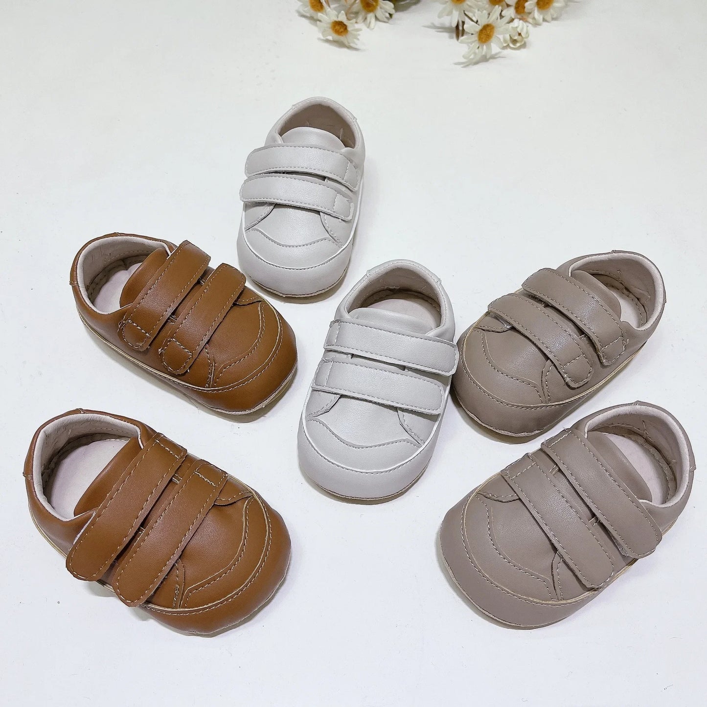 -ベビーシューズ フラップダヴルベルクロシューズ ファーストシューズ 靴【mh0007192】 - mamahalo shop - ベビー用靴 -  べビー服 - 子供服 - 男の子 - 女の子