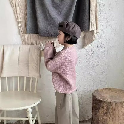 -キッズトップス ハートニットセーター 2カラー【mh0007268】 - mamahalo shop - ニット・セーター -  べビー服 - 子供服 - 男の子 - 女の子