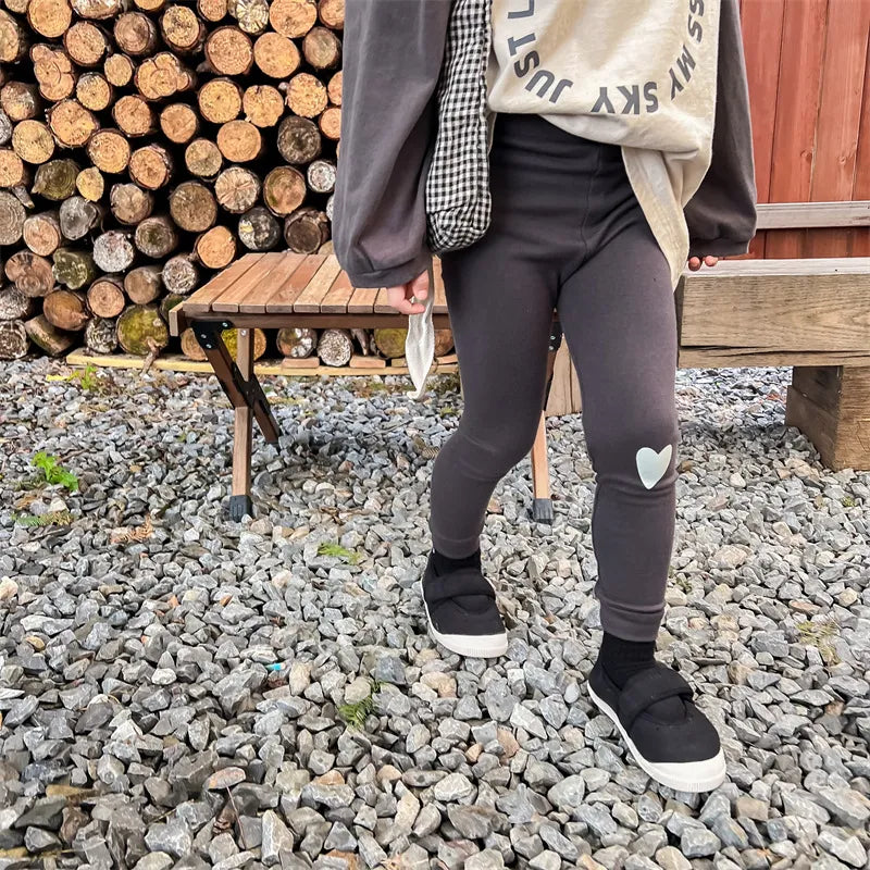 -キッズ ハート レギンス パンツ - mamahalo shop - レギンスパンツ -  べビー服 - 子供服 - 男の子 - 女の子