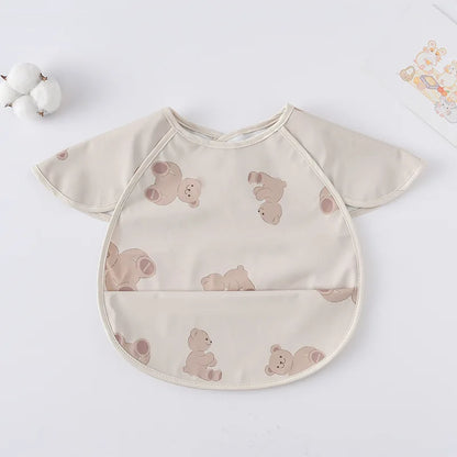 -お食事エプロン ポケットスタイ 離乳食 半袖ビブ 防水エプロン - mamahalo shop - お食事エプロン -  べビー服 - 子供服 - 男の子 - 女の子