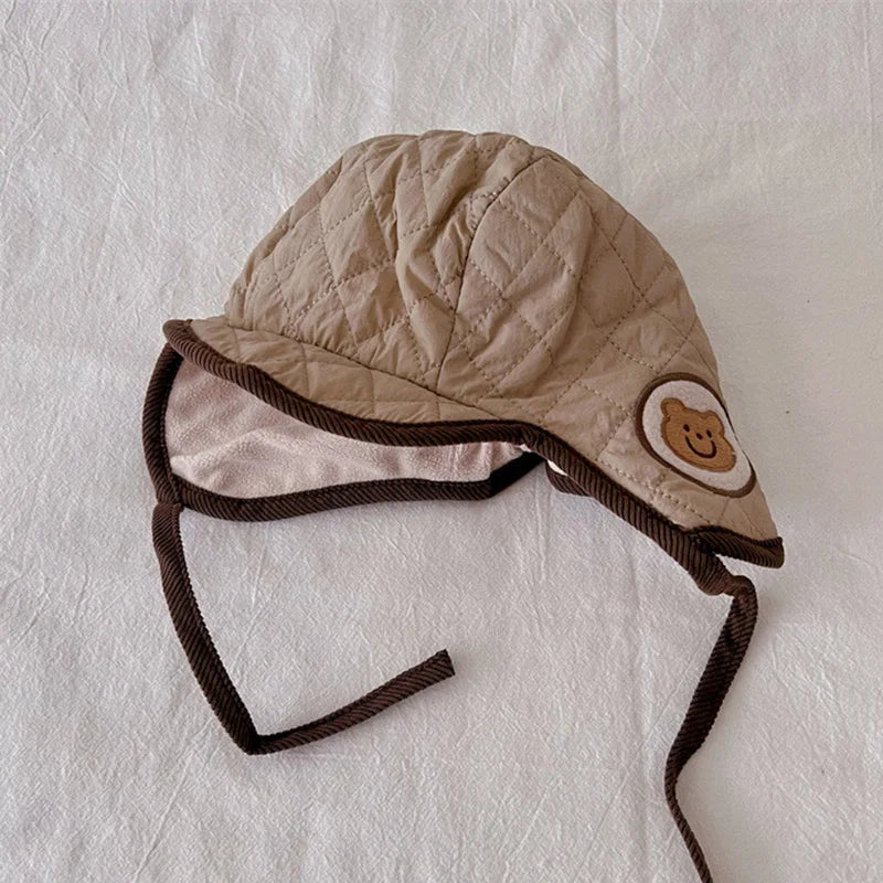 -ベビー帽子 耳当て付き帽子 防寒キャップ 裏フリース ボーイズ 男の子 子供服 - mamahalo shop - ベビー用帽子 -  べビー服 - 子供服 - 男の子 - 女の子