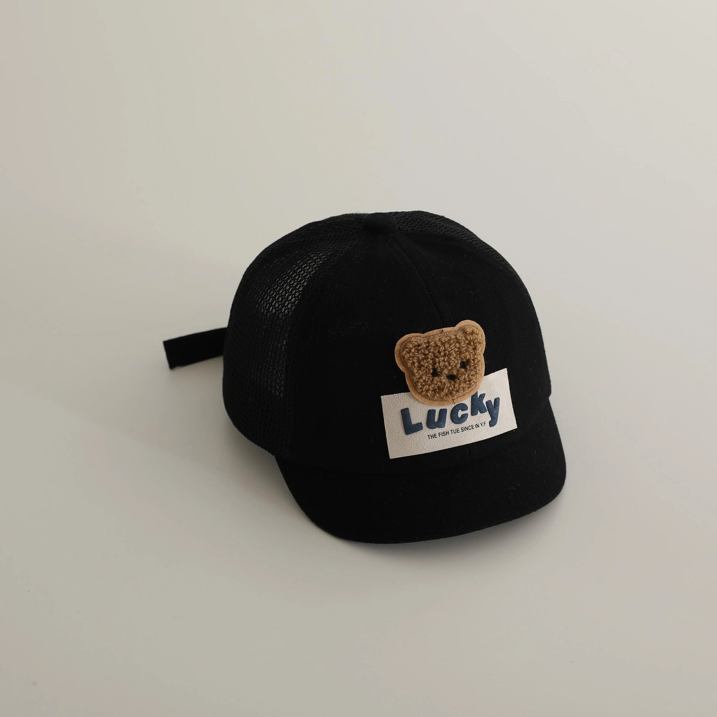 -ベビー帽子 メッシュキャップ 野球帽 ベアくまワッペン サマーハット【mh0005596】 - mamahalo shop - ベビー用帽子 -  べビー服 - 子供服 - 男の子 - 女の子