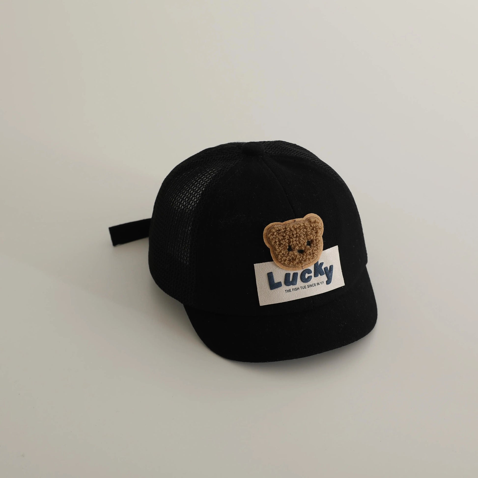 -ベビー帽子 メッシュキャップ 野球帽 ベアくまワッペン サマーハット【mh0005596】 - mamahalo shop - ベビー用帽子 -  べビー服 - 子供服 - 男の子 - 女の子