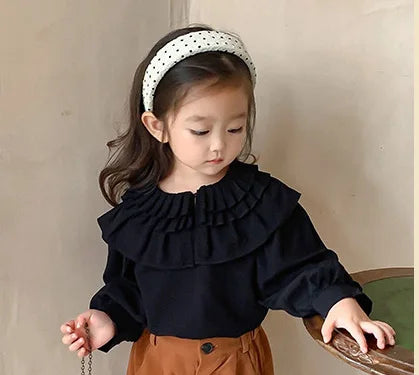 ★キッズ フラワー 刺繍 エプロン ワンピース - mamahalo shop - 長袖ワンピース - ベビー服 - 子供服 - 男の子 - 女の子