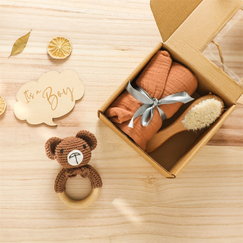 -# ベビー ギフト バースデー 出産祝い ティザー 歯固め ガラガラ ブラシ グルーミングキット タオル ブランケット セット【mh0002631】 - mamahalo shop - ベビー＆キッズ雑貨 -  べビー服 - 子供服 - 男の子 - 女の子