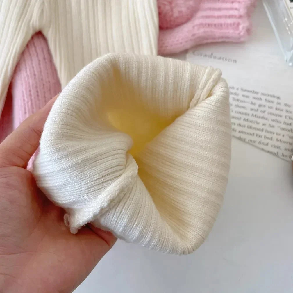 -キッズトップス/パンツ ぽんぽんルーズニットセーター/ニットフレアパンツ - mamahalo shop - 長袖セットアップ -  べビー服 - 子供服 - 男の子 - 女の子