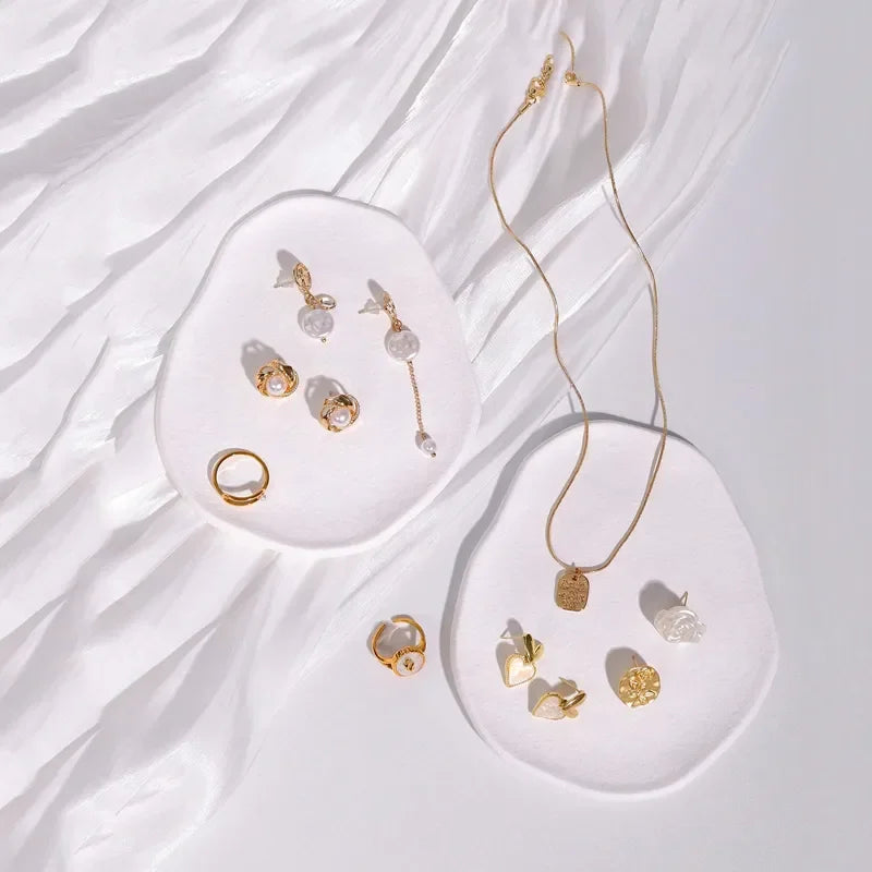 -変形石膏プレート パレット アクセサリー収納 テーブル小物置き 撮影小物【mh0004318】 - mamahalo shop - トレー・小物入れ -  べビー服 - 子供服 - 男の子 - 女の子