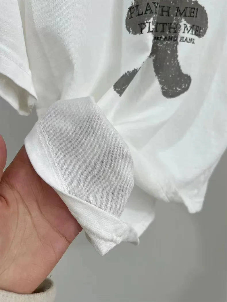 -ベビートップス 半袖プリントTシャツ ベアくまプリント 2カラー【mh0005473】 - mamahalo shop - 半袖Tシャツ -  べビー服 - 子供服 - 男の子 - 女の子