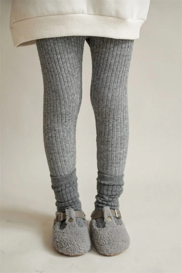 -キッズ リブニット レギンス パンツ【mh0000216】 - mamahalo shop - レギンスパンツ -  べビー服 - 子供服 - 男の子 - 女の子