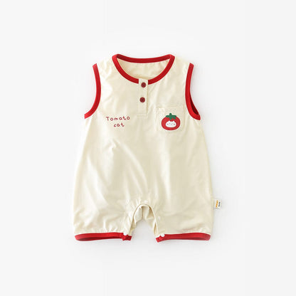 ノースリーブロンパース Beige / 66cm トマトねこノースリーブロンパース【mh0009616】
