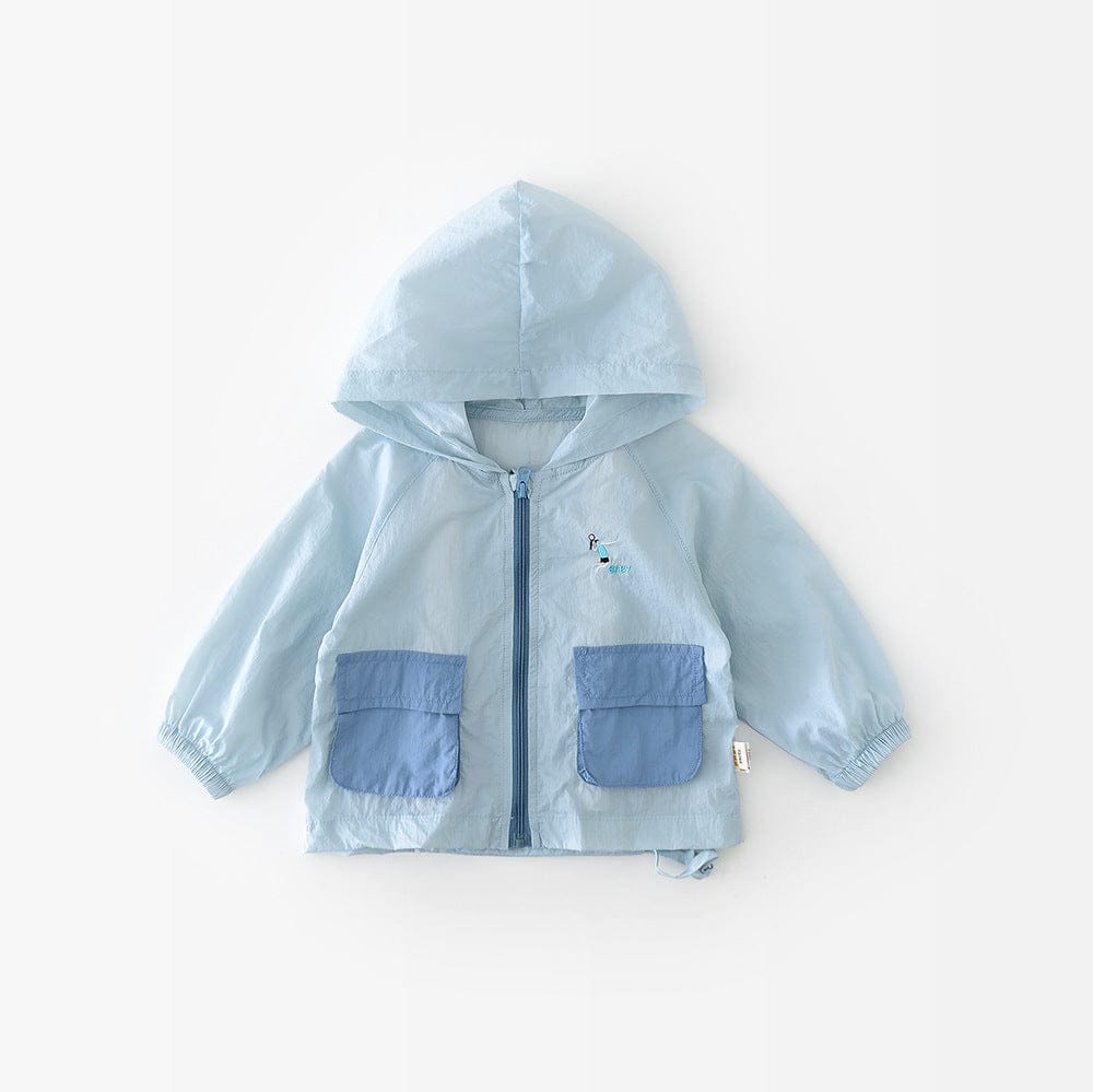 ショートコート・ジャケット・ジャンパー Blue / 73cm ポータブルフーディポケットブルゾンジャケット【mh0009606】