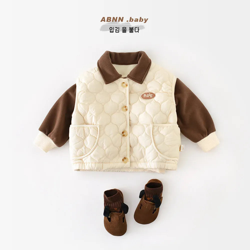 ベスト ベビーキッズベスト キルティングパデッドアウターベスト【mh0007841】