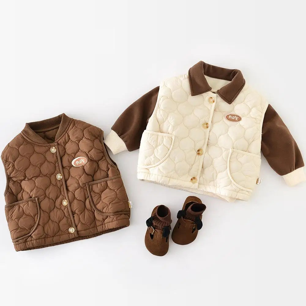 ベスト ベビーキッズベスト キルティングパデッドアウターベスト【mh0007841】