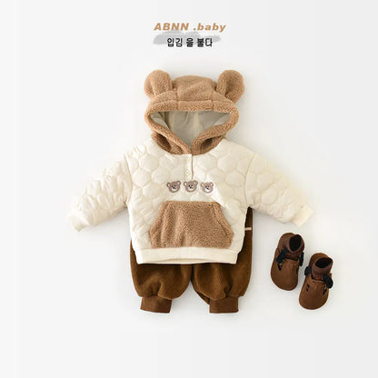 ロングパンツ・スウェットパンツ ベビーキッズパンツ コーデュロイ裏フリースポケットロングジョガーパンツ【mh0007844】