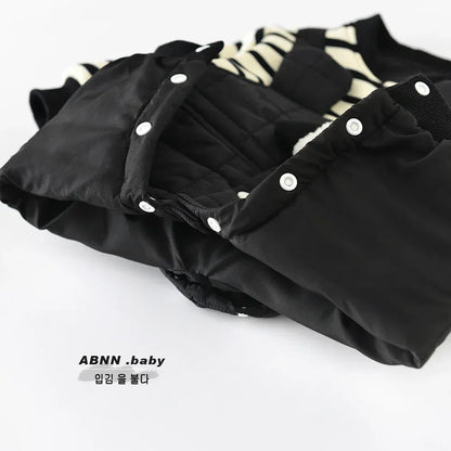 アウタージャンプスーツ ベビーアウタージャンプスーツ キルティングドッキング防寒長袖ロンパース【mh0007846】