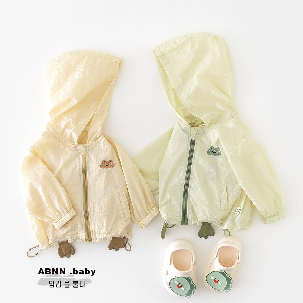 ショートコート・ジャケット・ジャンパー フーディ足つきアニマルウィンドブレーカー【mh0009598】