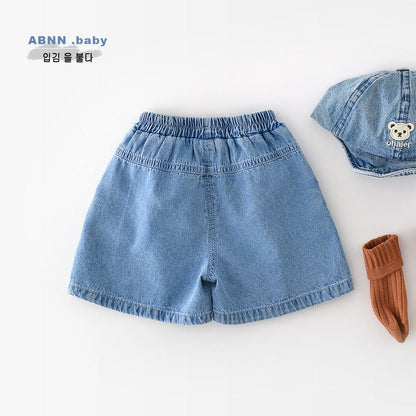 ハーフパンツ・ショートパンツ スケボープリントデニムショートパンツ【mh0009610】