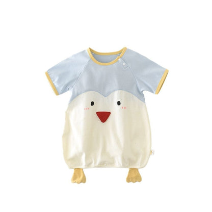 半袖ロンパース ひよこアップリケ半袖ロンパース【mh0009613】