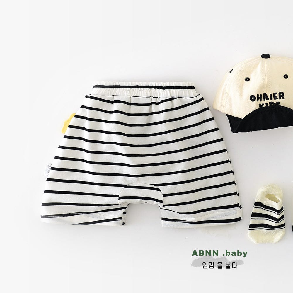 ハーフパンツ・ショートパンツ ボーダーサルエルショートパンツ【mh0009614】
