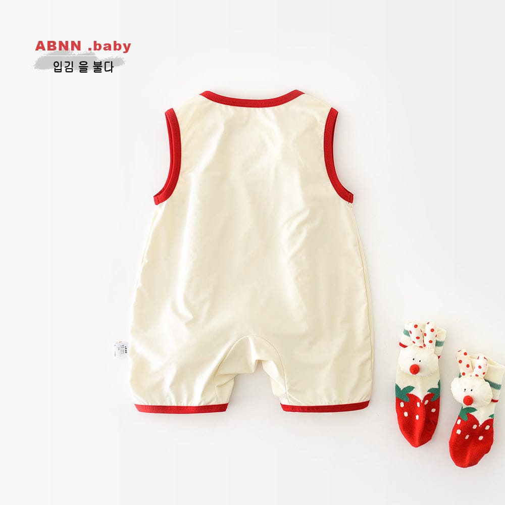 ノースリーブロンパース トマトねこノースリーブロンパース【mh0009616】