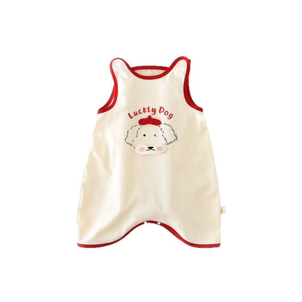 ノースリーブロンパース ラッキードッグノースリーブロンパース【mh0009617】
