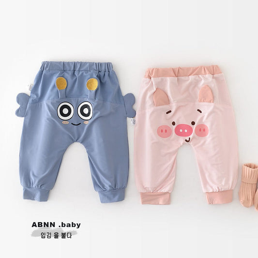 ロングパンツ・スウェットパンツ アニマルヒップパッチロングパンツ【mh0009621】