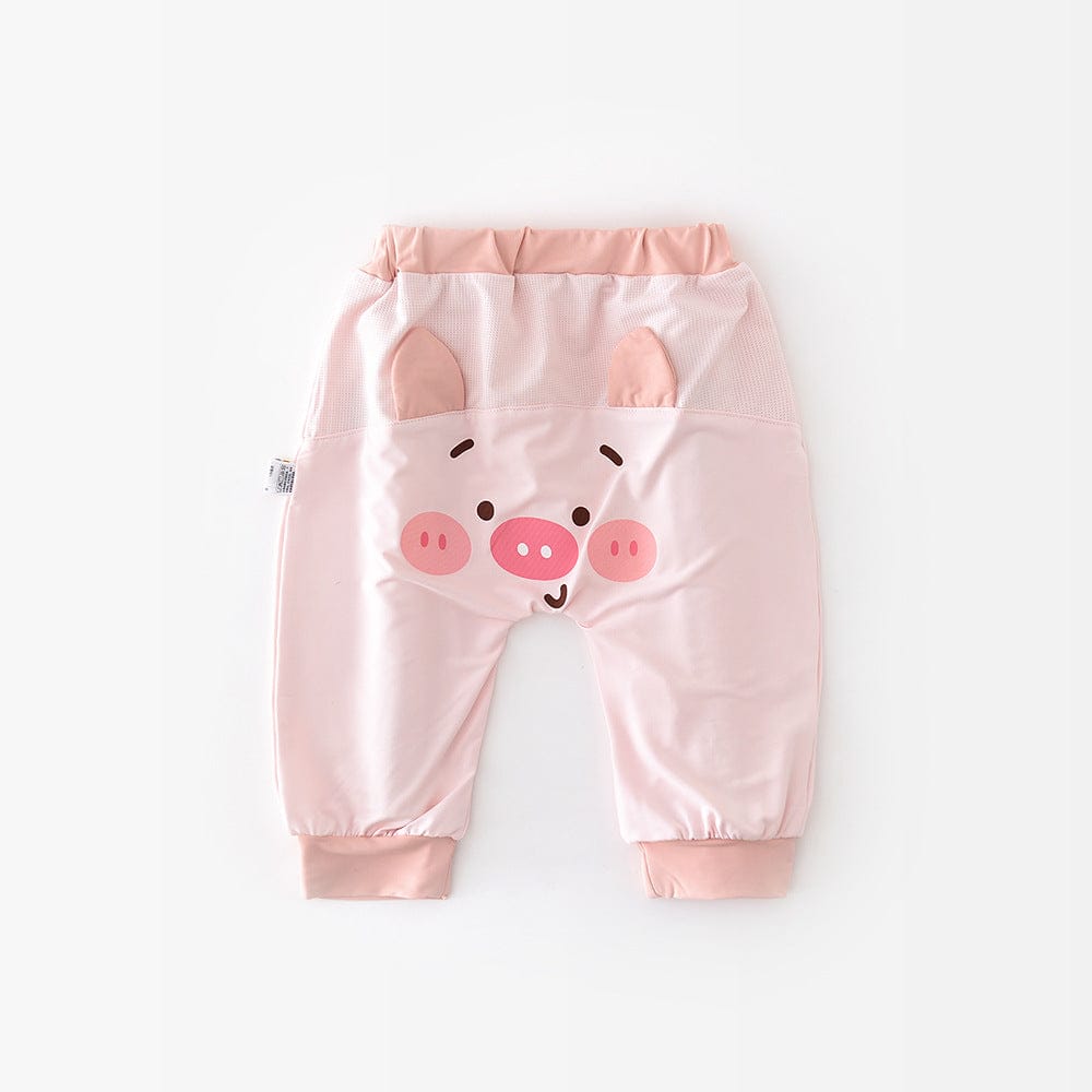 ロングパンツ・スウェットパンツ Pink / 73cm アニマルヒップパッチロングパンツ【mh0009621】