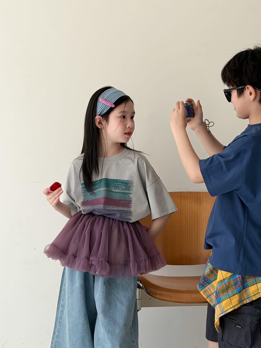 Abstract Artistic Painting Printed Tee ニュアンスアート 半袖Tシャツ【mh0013516】 KUMAI.KIDS 半袖Tシャツ