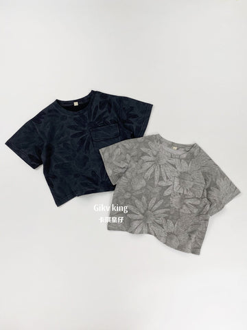 Abstract Daisy Print Tee マーガレット 半袖Tシャツ【mh0013484】 Gikv king 半袖Tシャツ