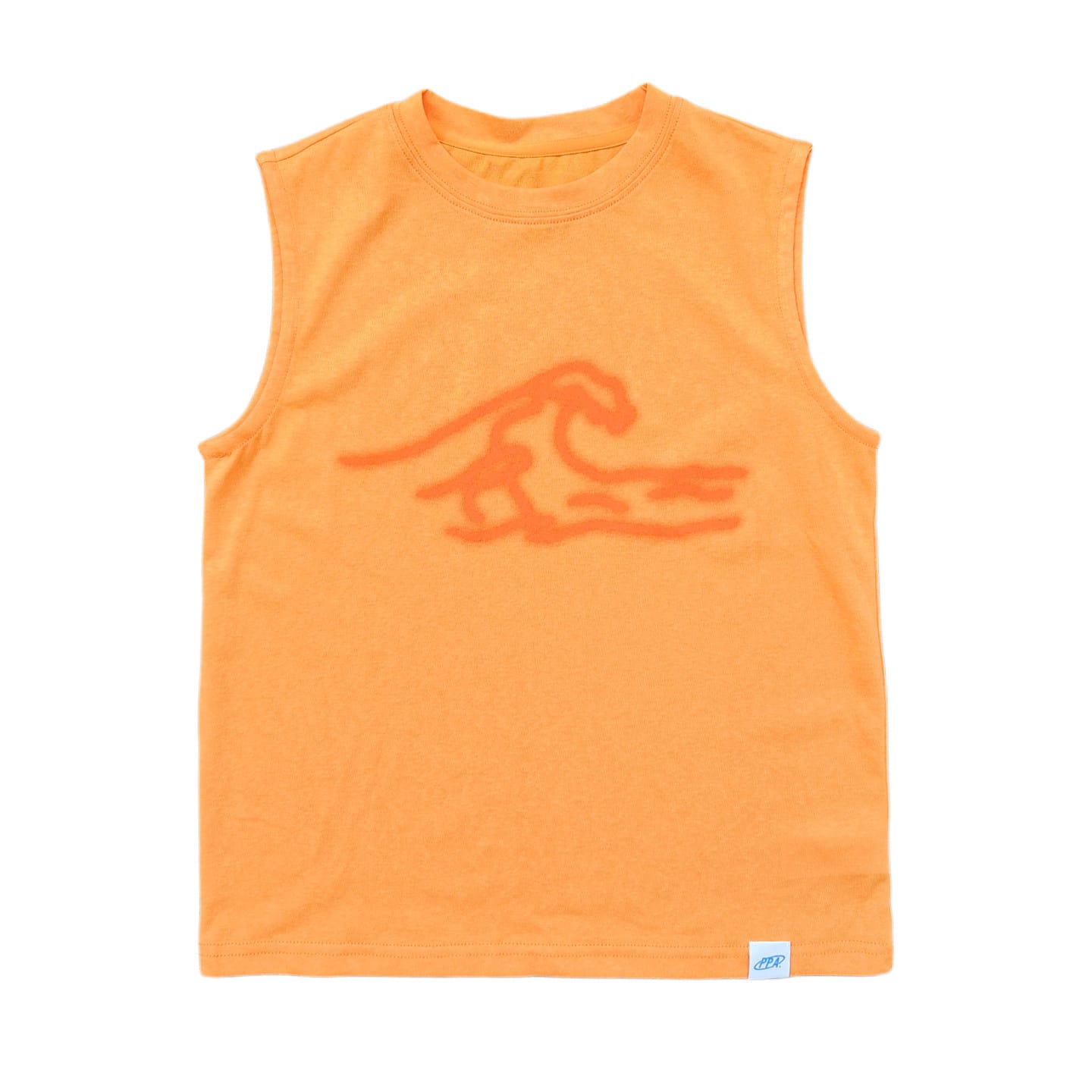 Abstract Doodle Graphic Tank ボーダー柄ノースリーブトップス【mh0013620】 Orange / 110cm ppapa タンクトップ・キャミソール・ノースリーブトップス