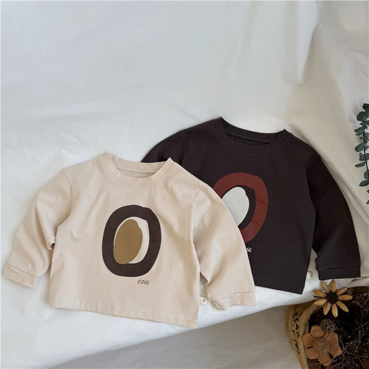 Abstract Geometric Print Long Sleeve T 北欧風 幾何学プリント 長袖Tシャツ【mh0012273】 GL-Kids