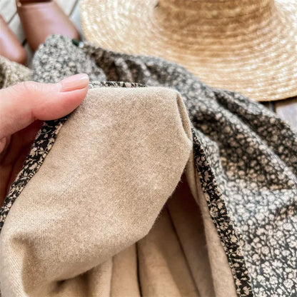 長袖シャツ・ブラウス キッズトップス フラワープリント長袖スモックチュニックブラウス 2カラー【mh0007488】