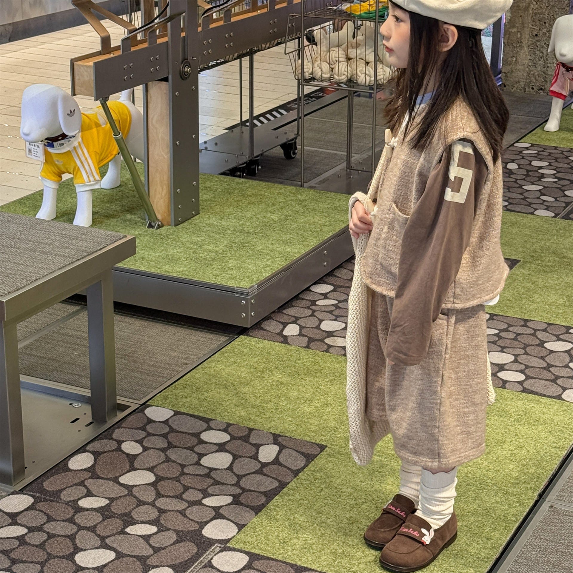 ノースリーブセットアップ トグルボタンノースリーブベストジャケット+ハーフパンツセットアップ 2点セット【mh0010640】