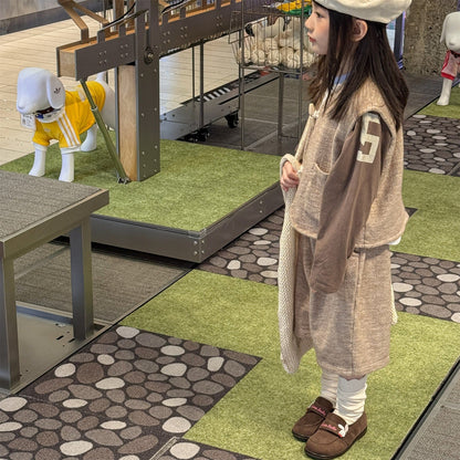 ノースリーブセットアップ トグルボタンノースリーブベストジャケット+ハーフパンツセットアップ 2点セット【mh0010640】