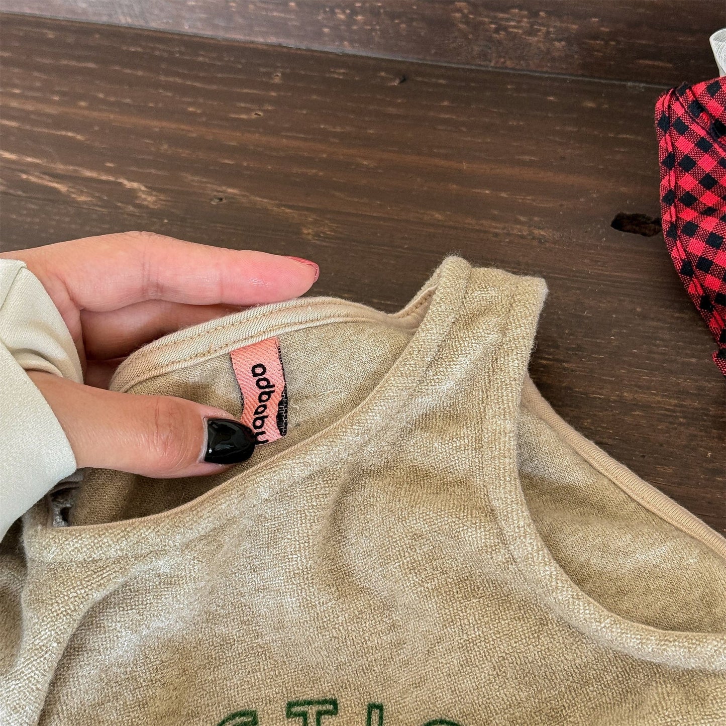 ノースリーブセットアップ ロゴ入りクロップドベスト+スウェットパンツセットアップ 2点セット【mh0010916】