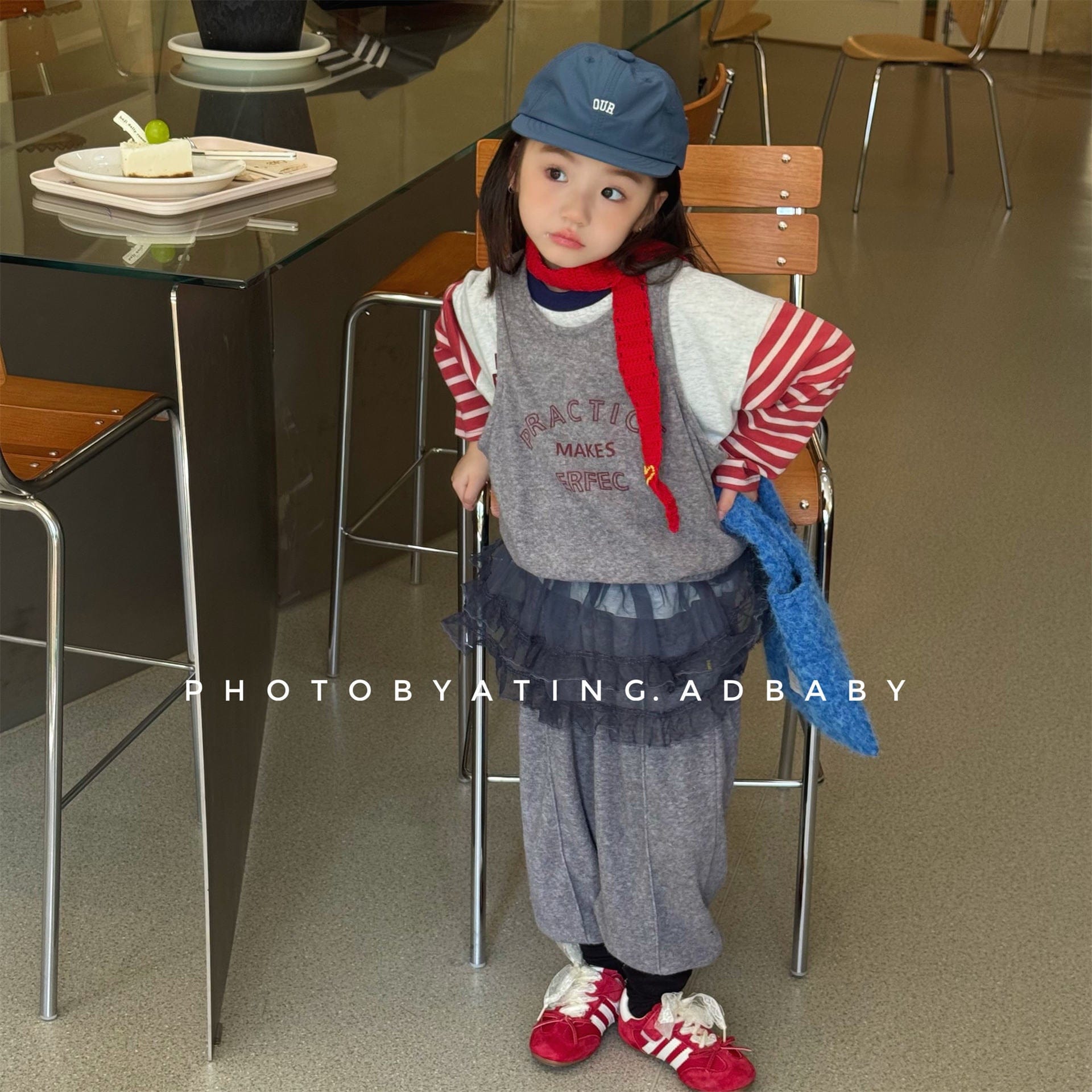 ノースリーブセットアップ ロゴ入りクロップドベスト+スウェットパンツセットアップ 2点セット【mh0010916】