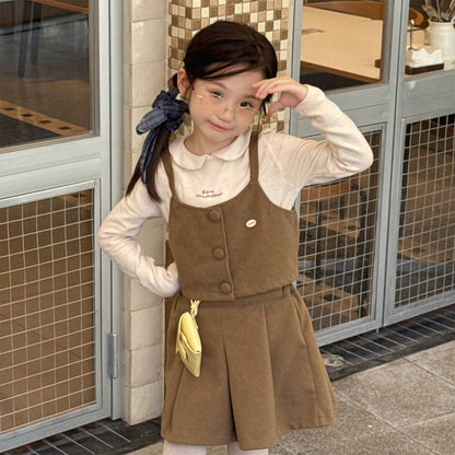 ノースリーブセットアップ キャミソールトップス+スカートセットアップ 2点セット ウール調素材【mh0011413】