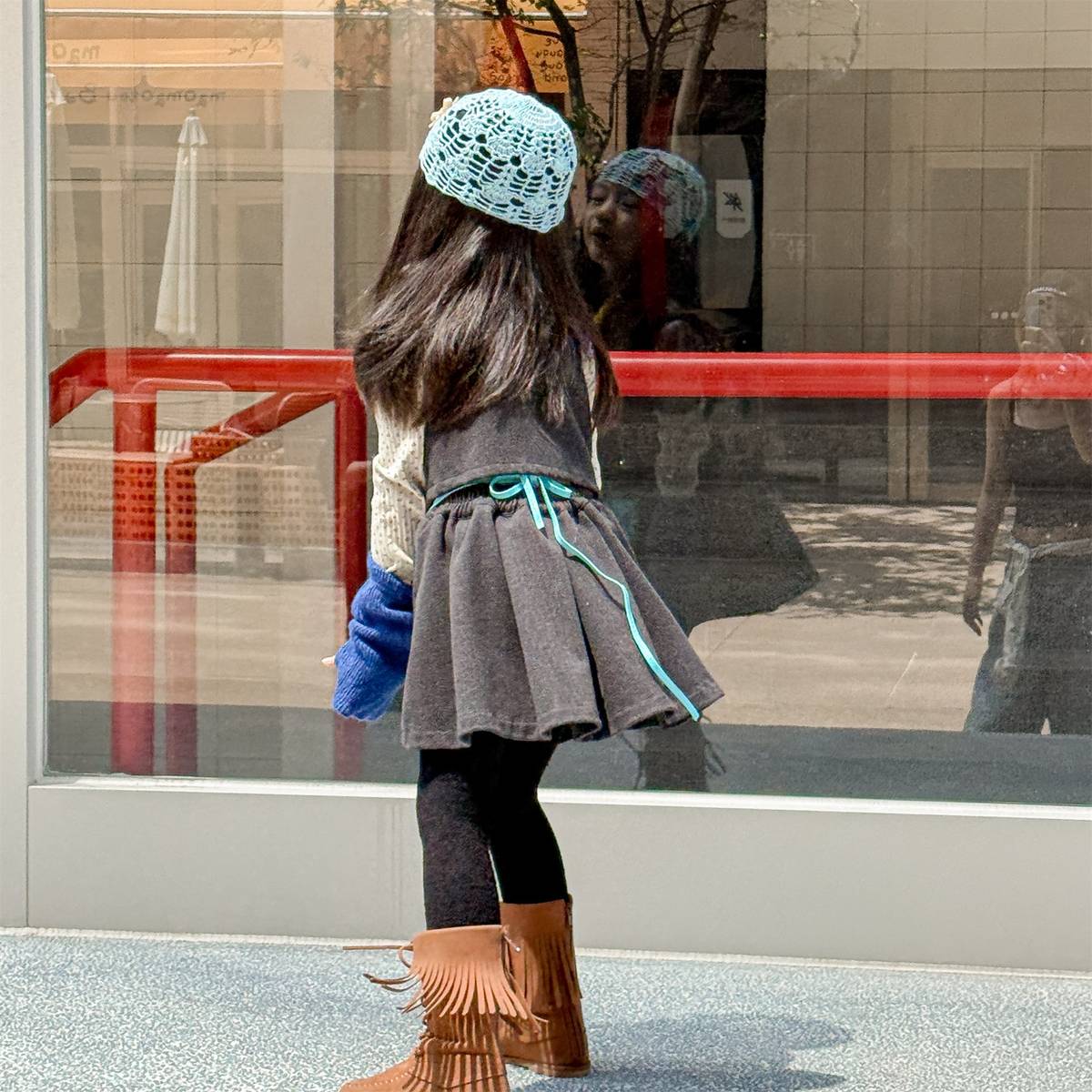 ノースリーブセットアップ キャミソールトップス+スカートセットアップ 2点セット ウール調素材【mh0011413】