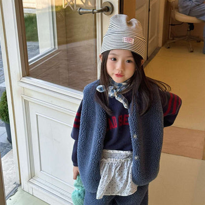 ノースリーブセットアップ シープボアベスト+ロングパンツ 2点セット もこもこセットアップ【mh0011433】