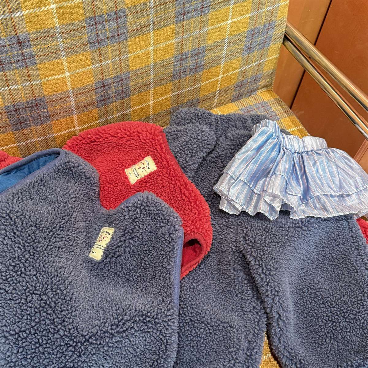 ノースリーブセットアップ シープボアベスト+ロングパンツ 2点セット もこもこセットアップ【mh0011433】