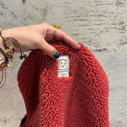 ノースリーブセットアップ シープボアベスト+ロングパンツ 2点セット もこもこセットアップ【mh0011433】